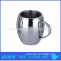 metal cup with stainless steel handle